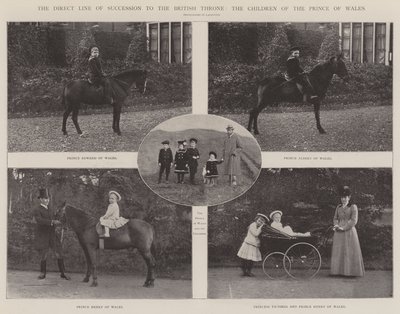 De directe lijn van opvolging naar de Britse troon, de kinderen van de Prins van Wales door English Photographer