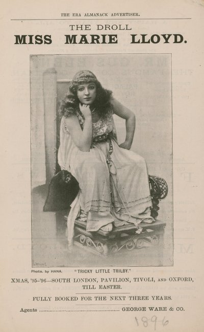 De grappige Miss Marie Lloyd door English Photographer