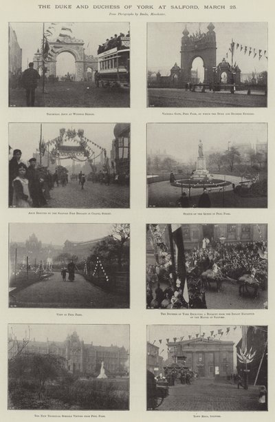 De hertog en hertogin van York in Salford, 25 maart door English Photographer