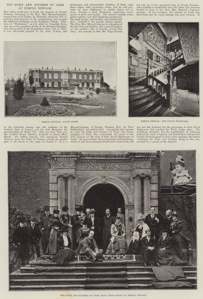 De hertog en hertogin van York in Temple Newsam door English Photographer