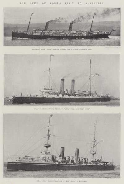 Het Bezoek van de Hertog van York aan Australië door English Photographer