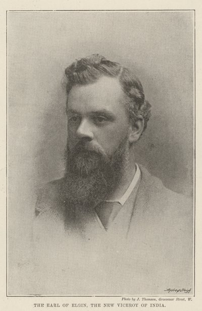 De graaf van Elgin, de nieuwe onderkoning van India door English Photographer