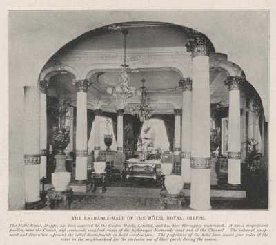 De Entreehal van het Hotel Royal, Dieppe door English Photographer