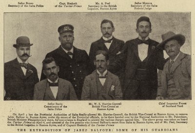De Uitlevering van Jabez Balfour, Enkele van zijn Bewakers door English Photographer