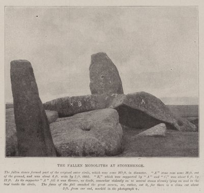 De gevallen monolieten bij Stonehenge door English Photographer