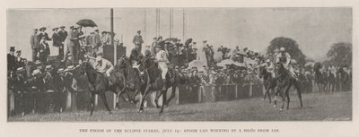 De Finish van de Eclipse Stakes, 19 Juli, Epsom Lad wint met een Hoofd van Ian door English Photographer