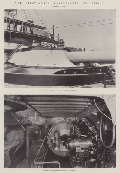 Het eersteklas slagschip Majestic door English Photographer