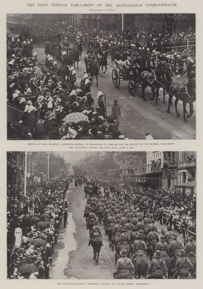 Het eerste federale parlement van het Australaziatische Gemenebest door English Photographer
