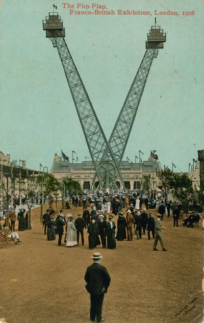 De Flip-Flap, Frans-Britse Tentoonstelling, Londen, 1908 door English Photographer
