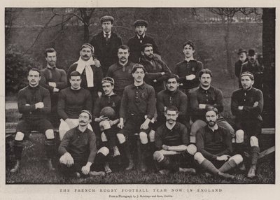 Het Franse rugbyteam nu in Engeland door English Photographer