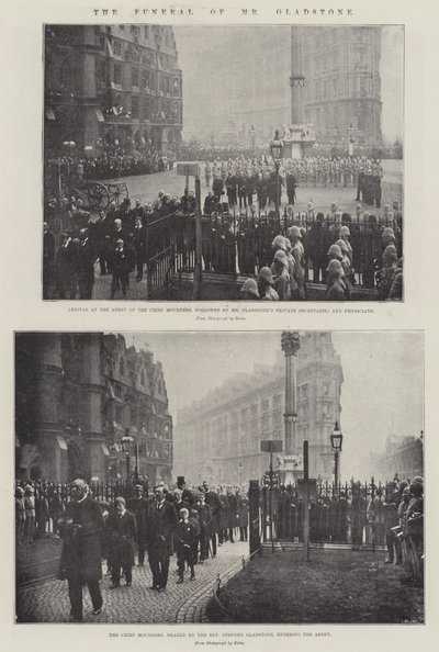 De begrafenis van meneer Gladstone door English Photographer
