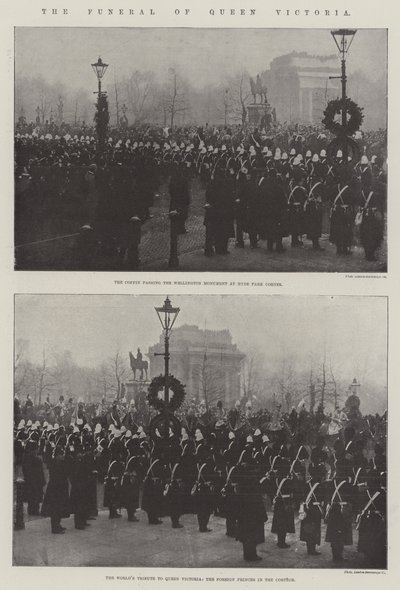 De begrafenis van koningin Victoria door English Photographer