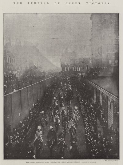 De begrafenis van koningin Victoria door English Photographer