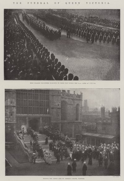 De begrafenis van koningin Victoria door English Photographer