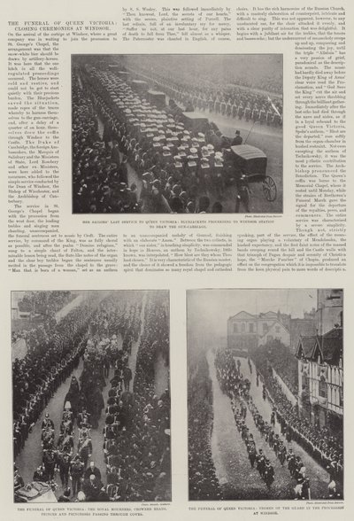 De begrafenis van koningin Victoria, afsluitende ceremonies in Windsor door English Photographer