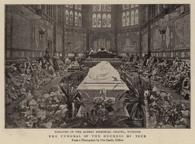 De begrafenis van de hertogin van Teck door English Photographer