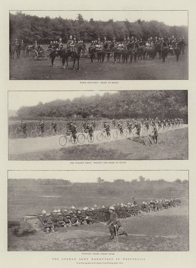 De manoeuvres van het Duitse leger in Westfalen door English Photographer