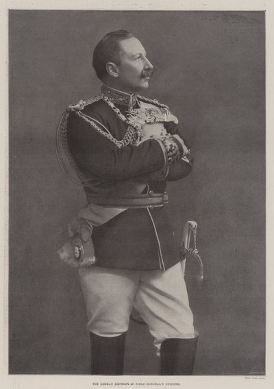 De Duitse keizer in veldmaarschalks uniform door English Photographer