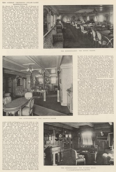 De Stoomjacht van de Duitse Keizer, Hohenzollern door English Photographer