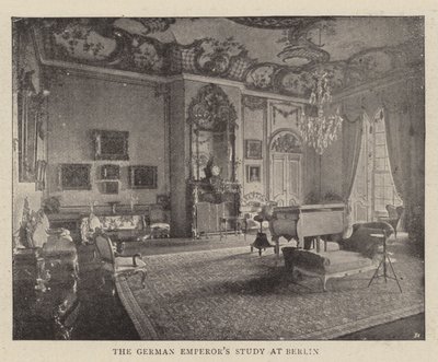 De studeerkamer van de Duitse Keizer in Berlijn door English Photographer