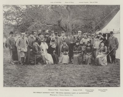 Het bezoek van de Duitse Keizer, het koninklijke jachtgezelschap in Sandringham door English Photographer