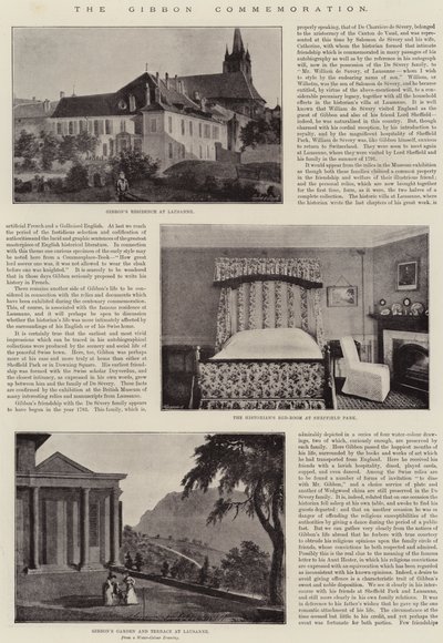 De Gibbon-herdenking door English Photographer
