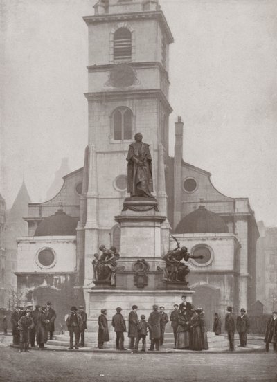 Het Gladstone Monument in de Strand door English Photographer
