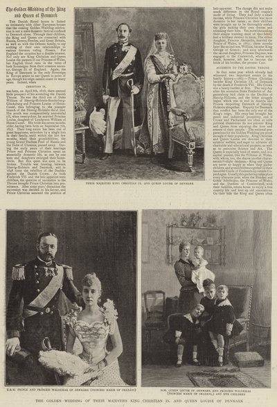 Het Gouden Huwelijk van Hunne Majesteiten Koning Christian IX en Koningin Louise van Denemarken door English Photographer