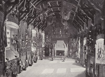 De Grote Zaal, Edinburgh Kasteel door English Photographer