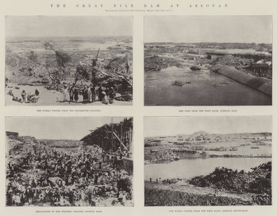 De grote Nijl-dam bij Assouan door English Photographer