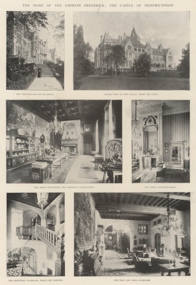 Het Huis van de Keizerin Frederick, het Kasteel van Friedrichshof door English Photographer