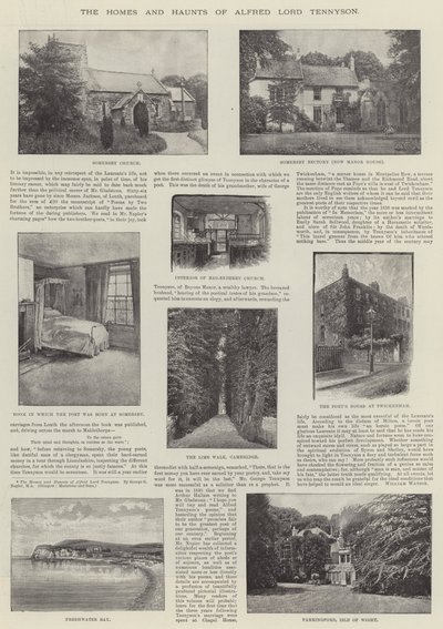 De Huizen en Verblijven van Alfred Lord Tennyson door English Photographer