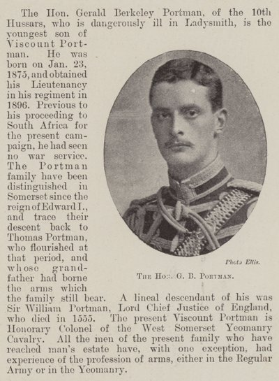 De eerwaarde G.B. Portman door English Photographer