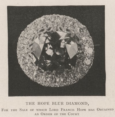 De Hope Blauwe Diamant door English Photographer