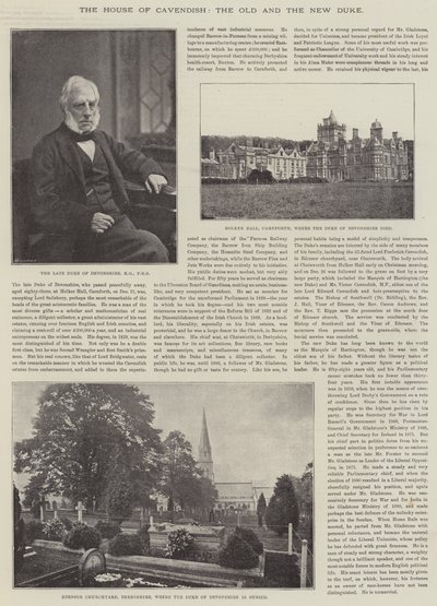 Het Huis van Cavendish, de Oude en de Nieuwe Hertog door English Photographer