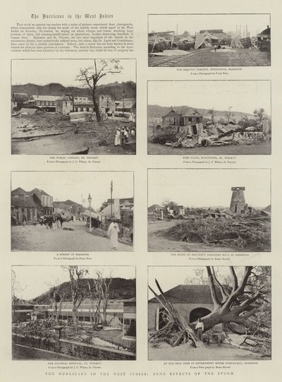 De orkaan in de West-Indië, enkele effecten van de storm door English Photographer