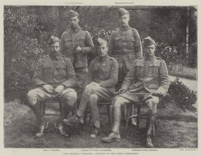 De Imperial Yeomanry, officieren van het eerste contingent door English Photographer