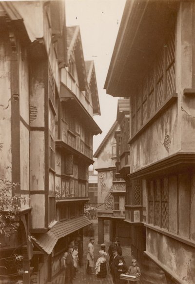 De Internationale Gezondheids Tentoonstelling in South Kensington: Reproductie van Londen in vroegere tijden door English Photographer