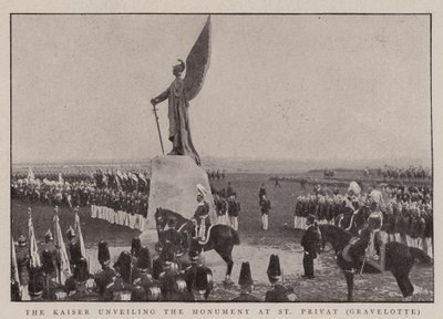 De keizer onthult het monument in St Privat, Gravelotte door English Photographer