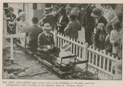 De Koning en Koningin bezoeken de British Empire Exhibition door English Photographer