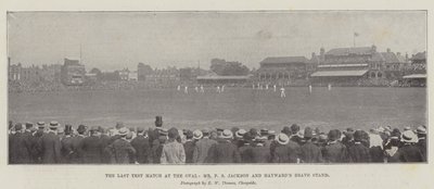 De Laatste Testwedstrijd op de Oval, Mr F S Jackson en Haywards Dappere Stand door English Photographer