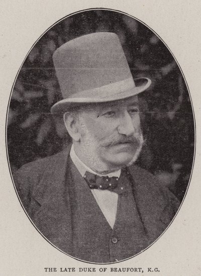 De overleden hertog van Beaufort, KG door English Photographer