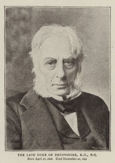 De Wijlen Hertog van Devonshire, KG, PC door English Photographer