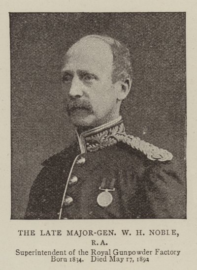 De Wijlen Generaal-majoor W H Noble, RA door English Photographer