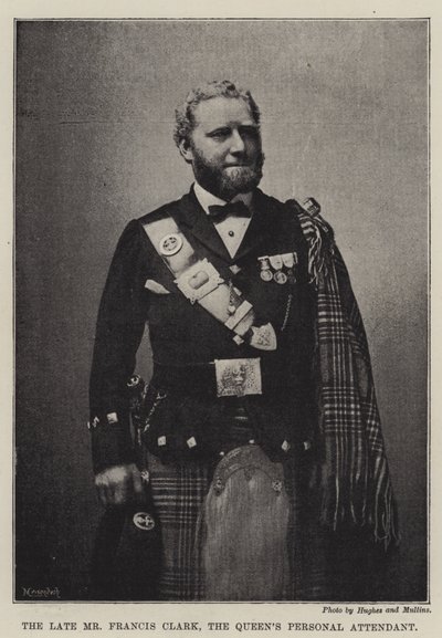 De overleden heer Francis Clark, de persoonlijke bediende van de koningin door English Photographer