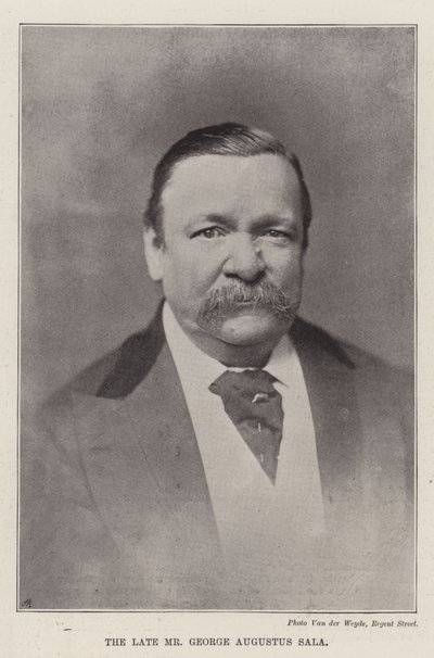 De overleden de heer George Augustus Sala door English Photographer