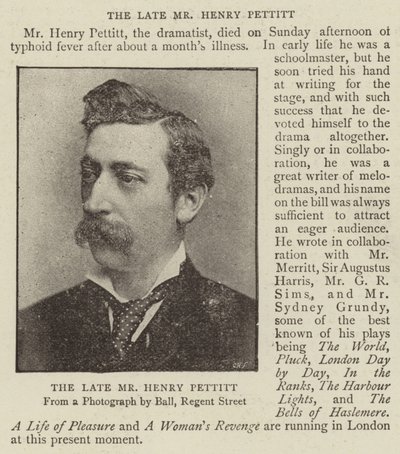 De Wijlen Mr. Henry Pettitt door English Photographer