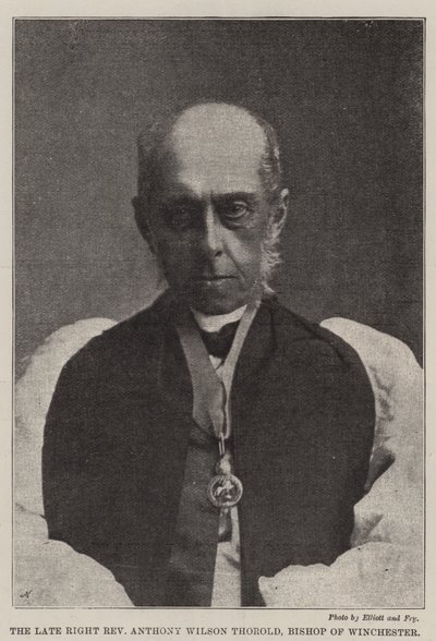 De overleden rechter eerwaarde Anthony Wilson Thorold, bisschop van Winchester door English Photographer