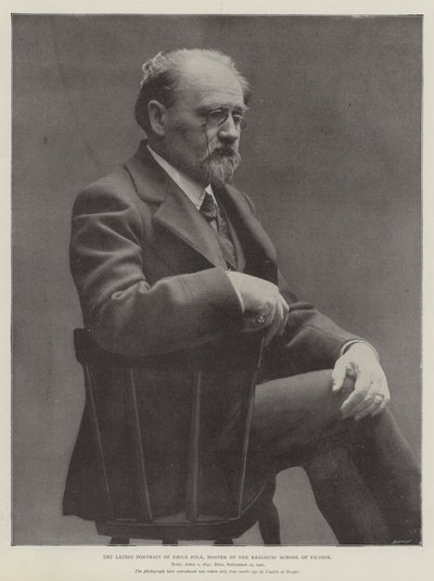 Het nieuwste portret van Emile Zola, meester van de realistische school van fictie door English Photographer