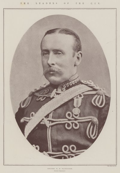 De leiders van de CIV, kolonel W H Mackinnon, kolonel-commandant door English Photographer